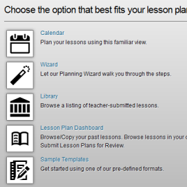 Lesson Plan Options